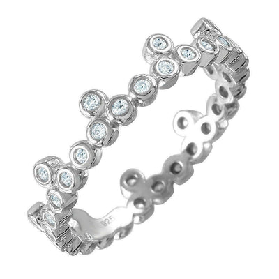 Eternity CZ Ring sterling silver jewelry vanda jewelry.
