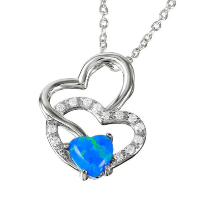 Trio Heart CZ Necklace sterling silver jewelry vanda jewelry.