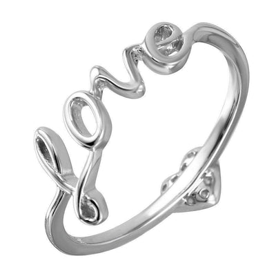 Love Heart CZ Ring sterling silver jewelry vanda jewelry.