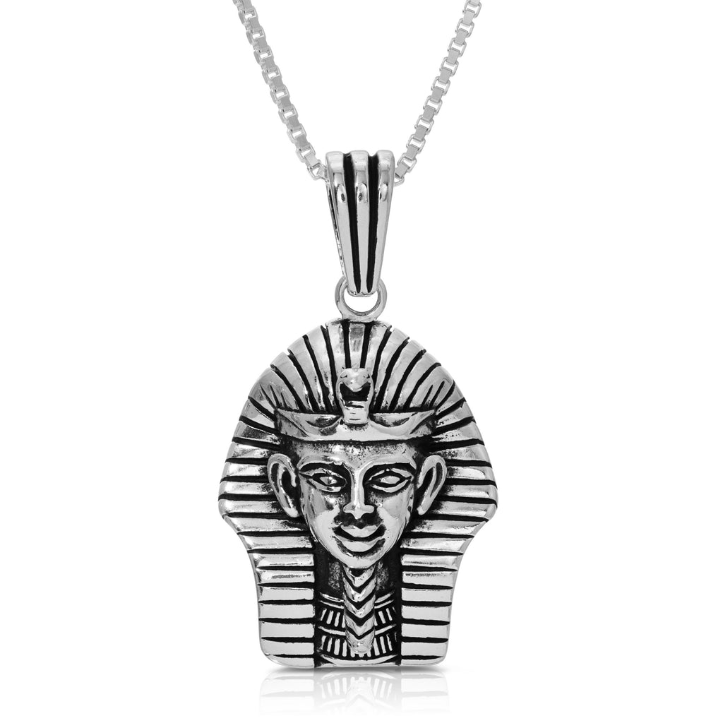 Egyptian King Head Necklace - Vanda Jewelry Charm+16 inch Women Chain