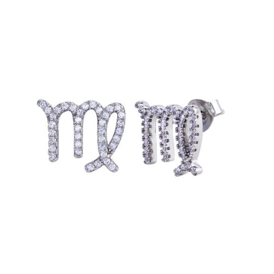 Virgo Zodiac Sign CZ Earrings - VANDA Jewelry