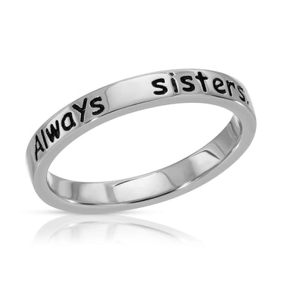 "Always sisters forever friends" Ring