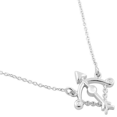 Sagittarius Zodiac Sign Necklace sterling silver jewelry vanda jewelry.