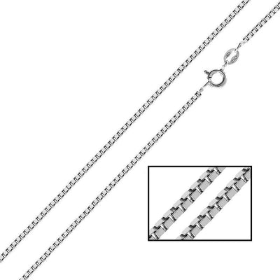1 mm Italian Box Chain Necklace - VANDA Jewelry