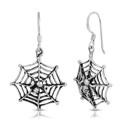 Spider & Web Dangling Earrings - VANDA Jewelry