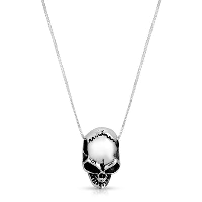 Skull Head Necklace Sterling Silver jewelry for women | VANDA Jewelry.