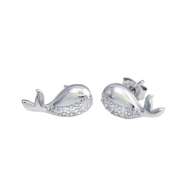Whale Earrings sterling silver jewelry vanda jewelry.