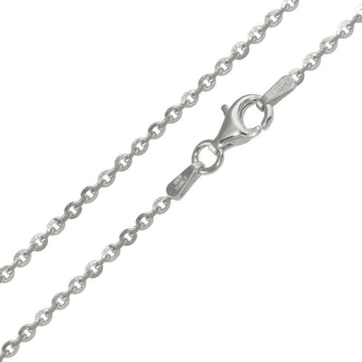 2.2 mm Diamond Cut Edge Rolo Chain Necklace - VANDA Jewelry