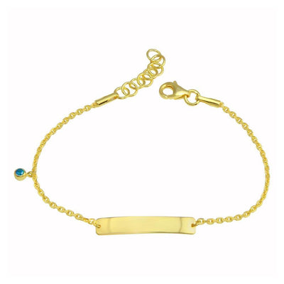 Baby Boy CZ Bar Bracelet Sterling Silver jewelry for women | VANDA Jewelry.