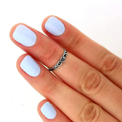 Flower Design Knuckle Ring Sterling Silver jewelry for women | VANDA Jewelry.