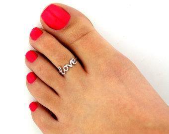 Love Design Toe Ring sterling silver jewelry vanda jewelry.