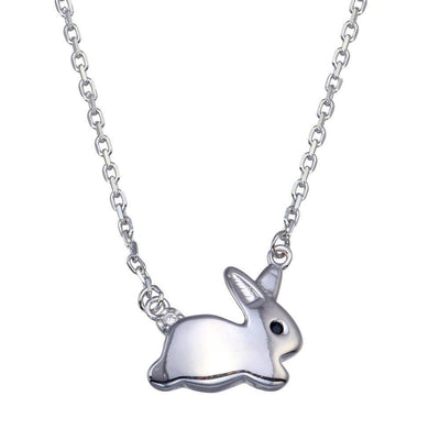 Rabbit Pendant Necklace Sterling Silver jewelry for women | VANDA Jewelry.