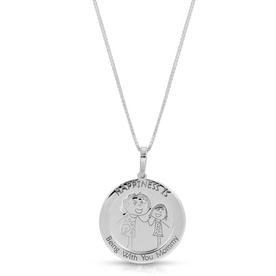 "Happiness is Being with you Mommy" Necklace - VANDA Jewelry