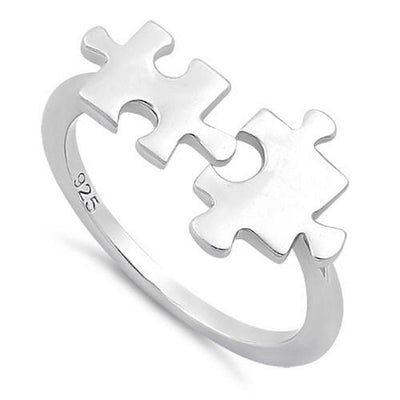Puzzle Shape Ring Sterling Silver jewelry for women | VANDA Jewelry.
