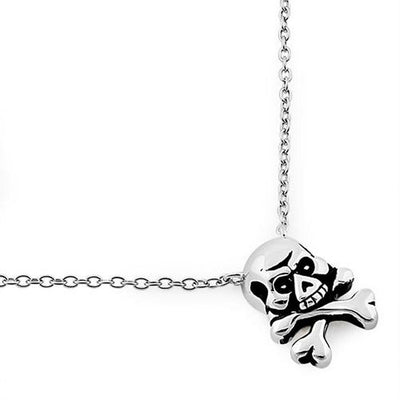 Jolly Roger Skull Necklace Sterling Silver jewelry for women | VANDA Jewelry.