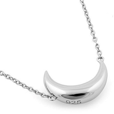 Half Moon Necklace Sterling Silver jewelry for women | VANDA Jewelry.