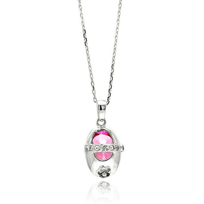 Baby Girl Shoe CZ Necklace Sterling Silver jewelry for women | VANDA Jewelry.