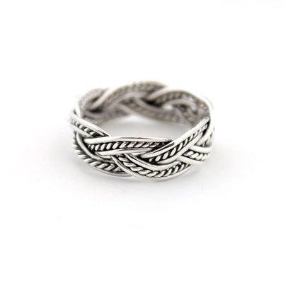Braided Ring Sterling Silver jewelry for women | VANDA Jewelry.