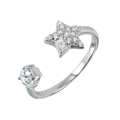 Star CZ Ring Sterling Silver jewelry for women | VANDA Jewelry.