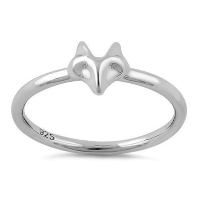 Fox Head Ring sterling silver jewelry vanda jewelry.