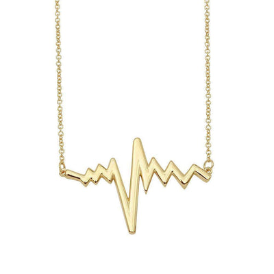 Heartbeat Necklace sterling silver jewelry vanda jewelry.