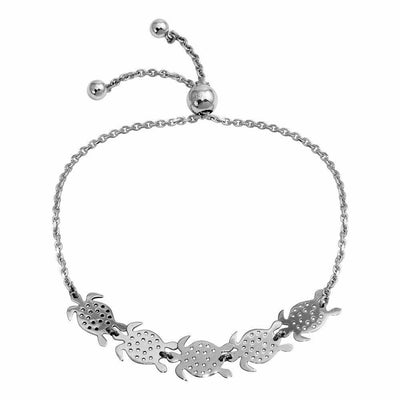 Turtles Lariat Bracelet Sterling Silver jewelry for women | VANDA Jewelry.