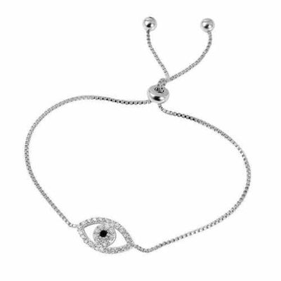 Evil Eye CZ Bracelet Sterling Silver jewelry for women | VANDA Jewelry.