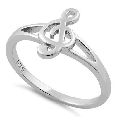 Note Ring Sterling Silver jewelry for women | VANDA Jewelry.